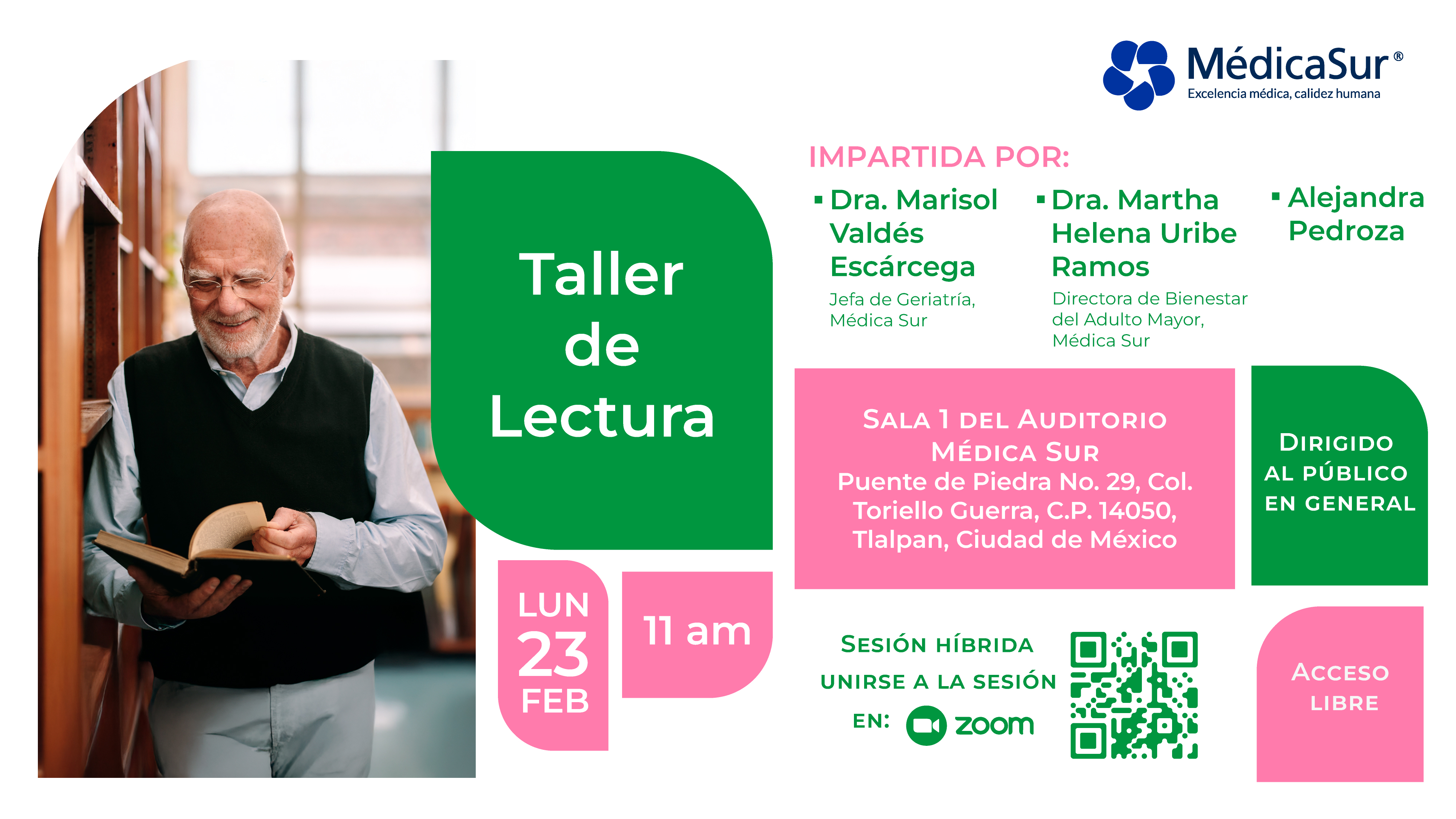 Club de Lectura del adulto mayor